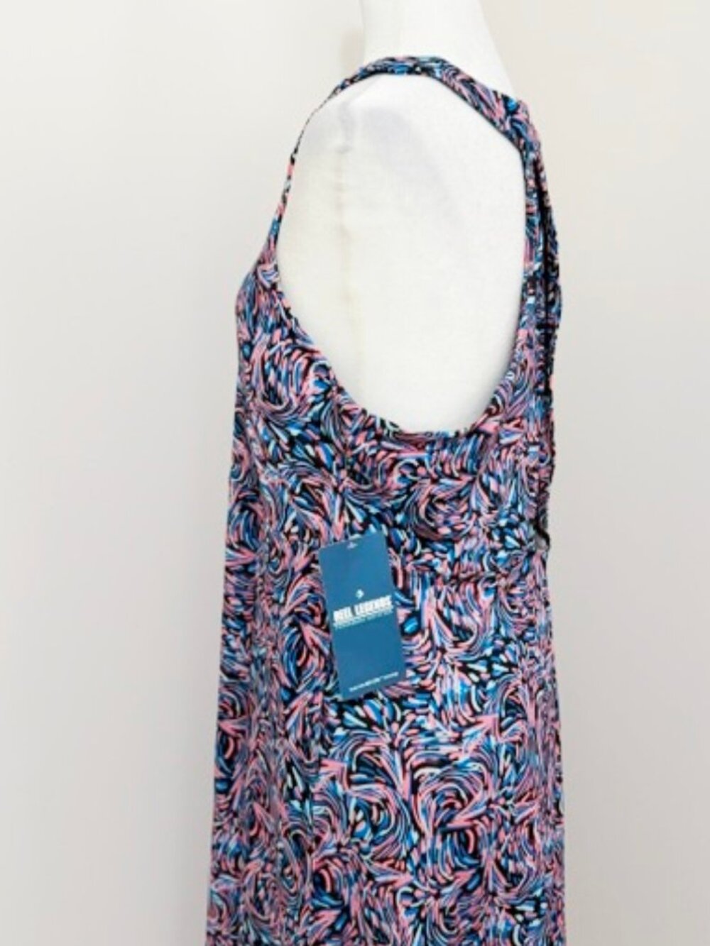 Reel Legends Sleeveless Halter Neck Midi Dress Tropical UPF 50 Quick Dry XL - Picture 3 of 8